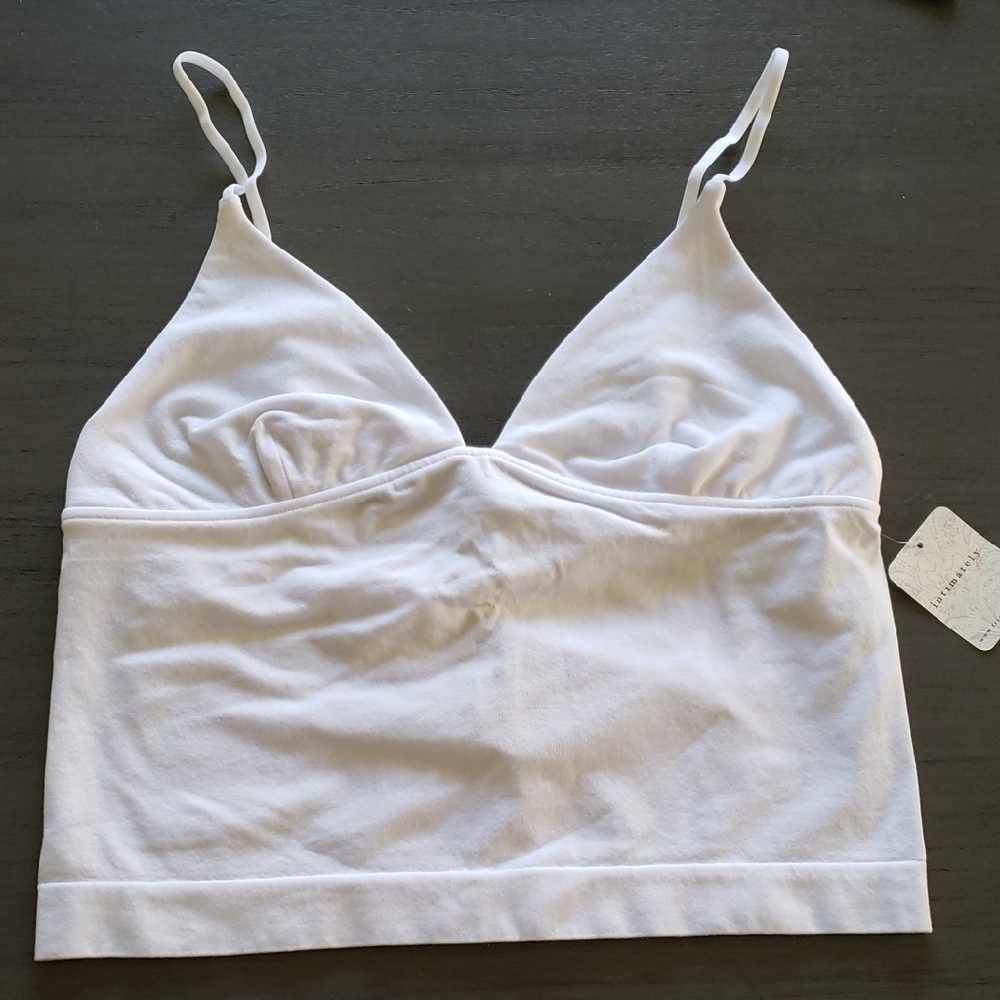 Free People White Bralette/Cami